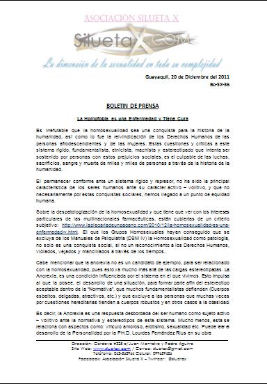 Homofobia boletin