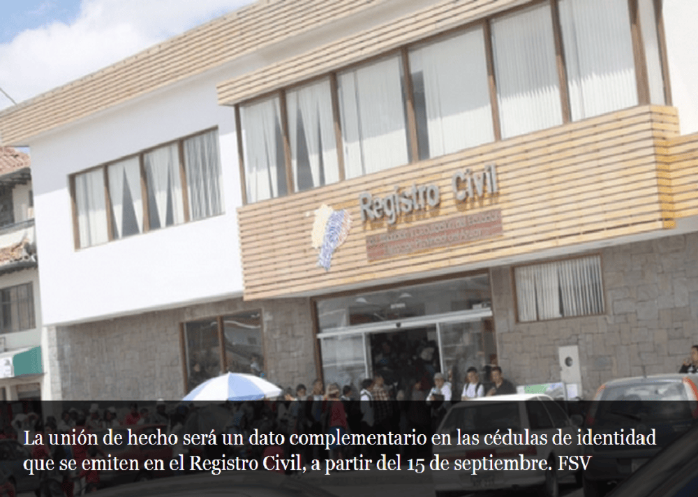 Unión de hecho irá en cédula desde el 15-SiluetaX